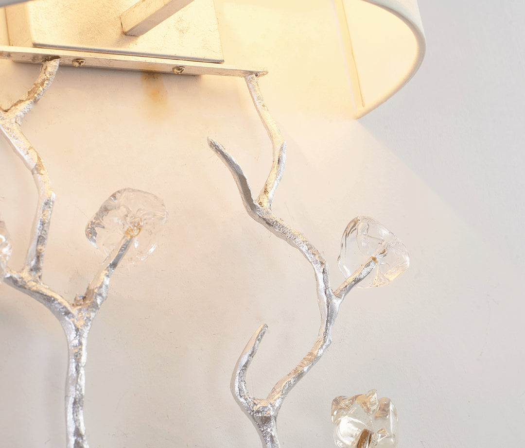 Bethel International LA37W14SL Wall Sconce Light - Silver