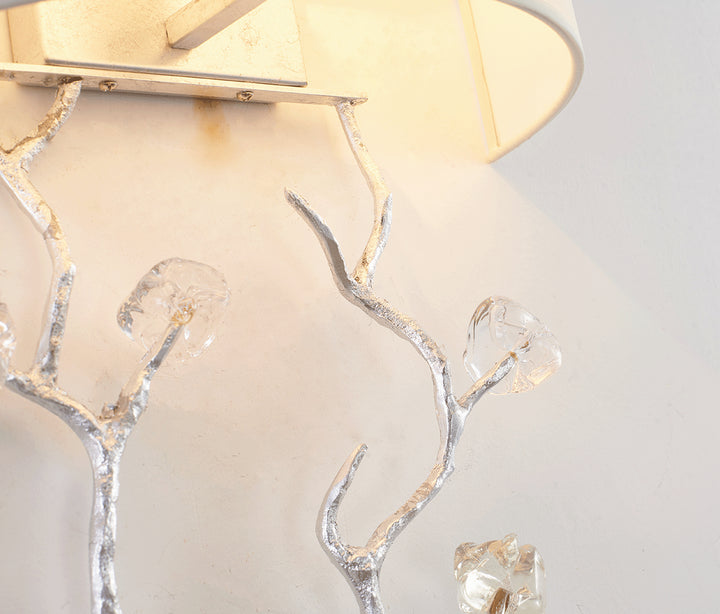 Bethel International LA37W14SL Wall Sconce Light - Silver