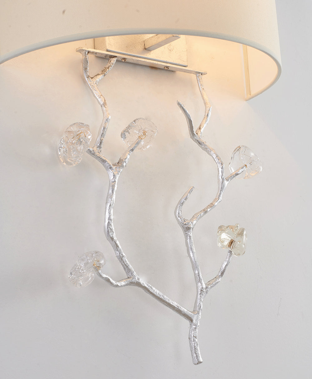 Bethel International LA37W14SL Wall Sconce Light - Silver