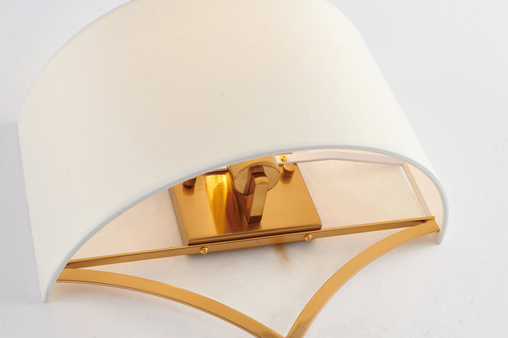 Bethel International LA39W14AB Wall Sconce Light - Antique Brass