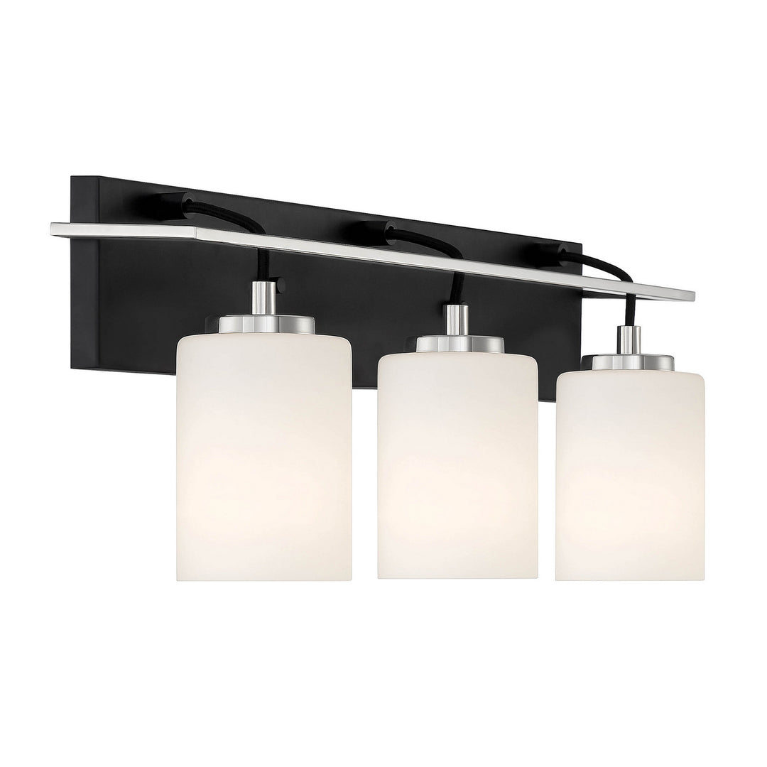 Designers Fountain Prince St D250M-3B-MB Bath Vanity Light 24 in. wide - Matte Black