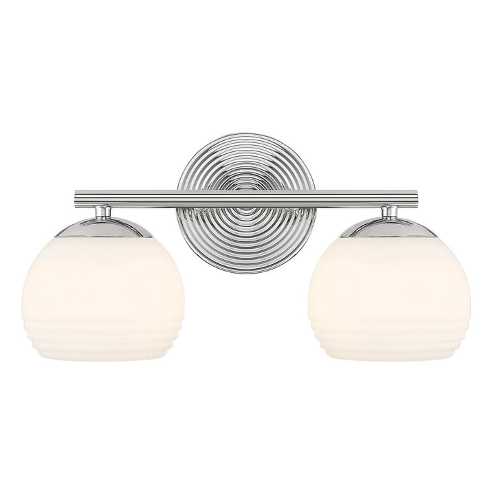 Designers Fountain Moon Breeze D251H-2B-PN Bath Vanity Light 16 in. wide - Polished Nickel