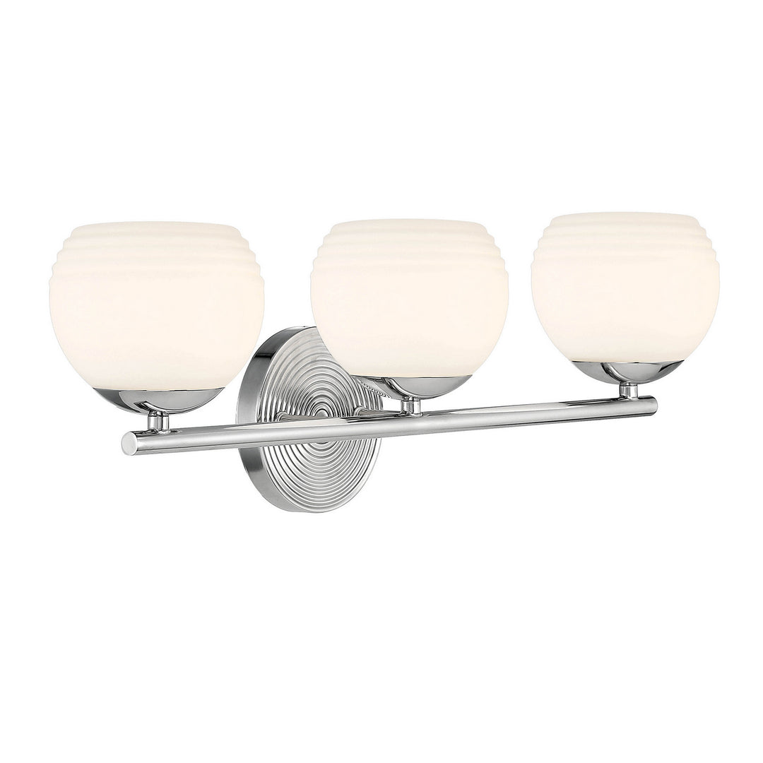 Designers Fountain Moon Breeze D251H-3B-PN Bath Vanity Light 25 in. wide - Polished Nickel