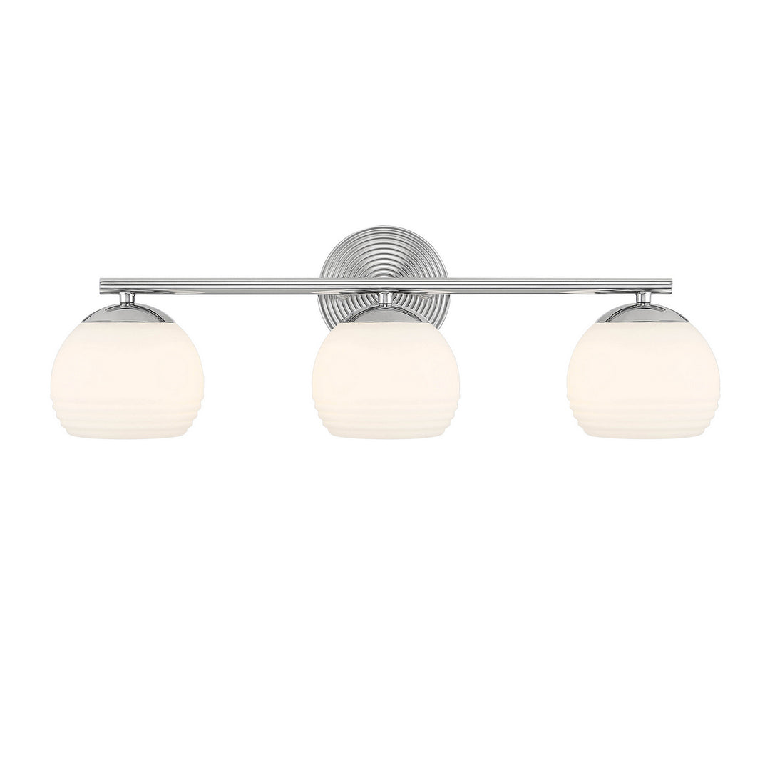 Designers Fountain Moon Breeze D251H-3B-PN Bath Vanity Light 25 in. wide - Polished Nickel