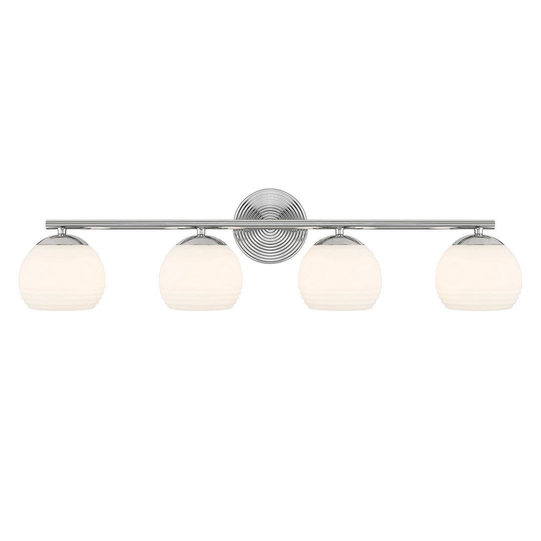 Designers Fountain Moon Breeze D251H-4B-PN Bath Vanity Light 33 in. wide - Polished Nickel