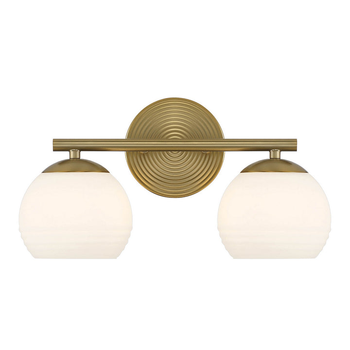 Designers Fountain Moon Breeze D251H-2B-BG Bath Vanity Light 16 in. wide - Brushed Gold