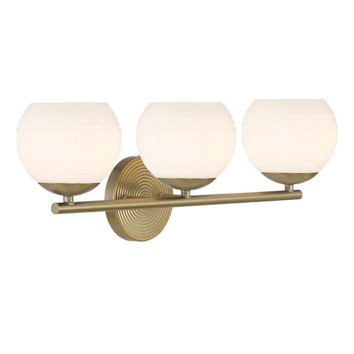 Designers Fountain Moon Breeze D251H-3B-BG Bath Vanity Light 25 in. wide - Brushed Gold