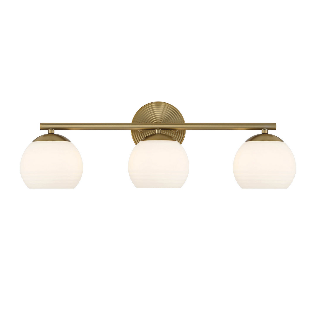 Designers Fountain Moon Breeze D251H-3B-BG Bath Vanity Light 25 in. wide - Brushed Gold