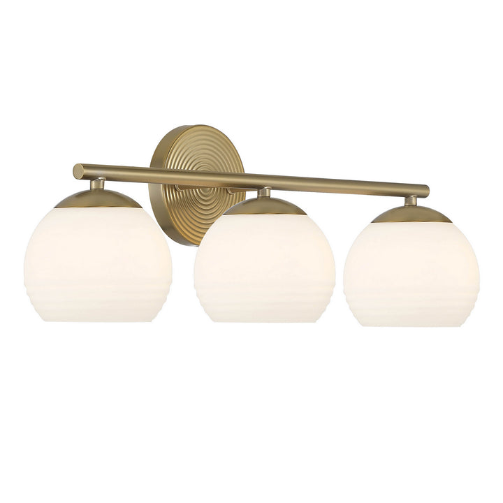 Designers Fountain Moon Breeze D251H-3B-BG Bath Vanity Light 25 in. wide - Brushed Gold