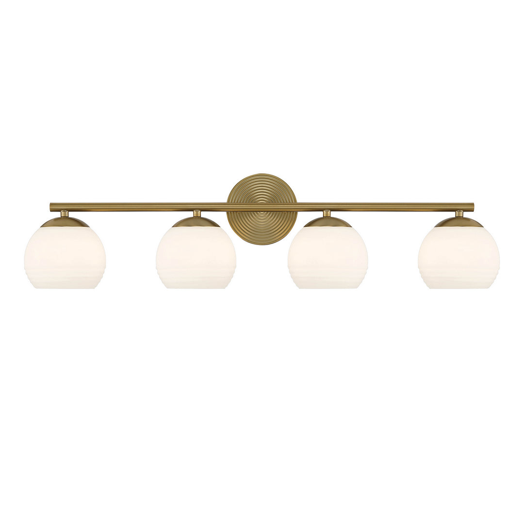 Designers Fountain Moon Breeze D251H-4B-BG Bath Vanity Light 33 in. wide - Brushed Gold