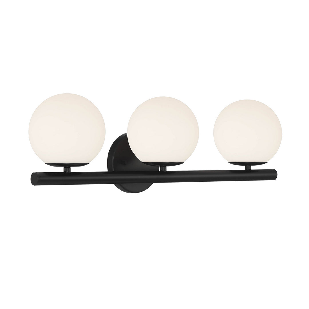 Designers Fountain Crown Heights D252C-3B-MB Bath Vanity Light 25 in. wide - Matte Black