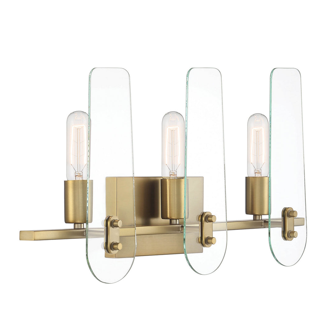 Designers Fountain Bergen Beach D256M-3B-BG Bath Vanity Light 24 in. wide - Brushed Gold