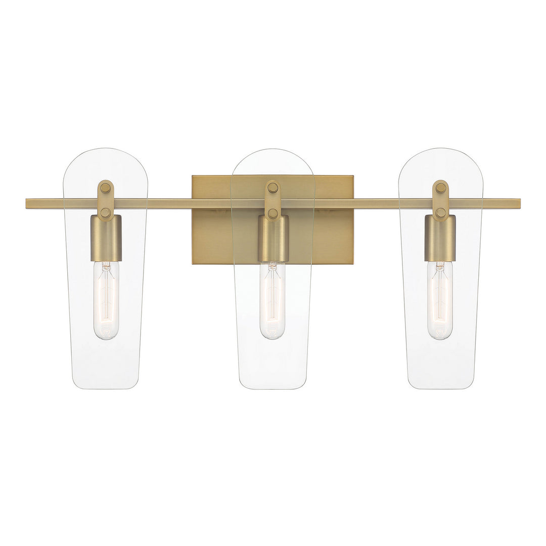 Designers Fountain Bergen Beach D256M-3B-BG Bath Vanity Light 24 in. wide - Brushed Gold