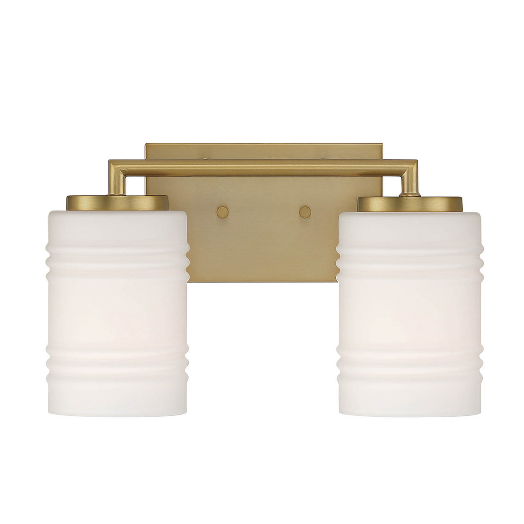 Designers Fountain Leavenworth D257M-2B-BG Bath Vanity Light 15 in. wide - Brushed Gold