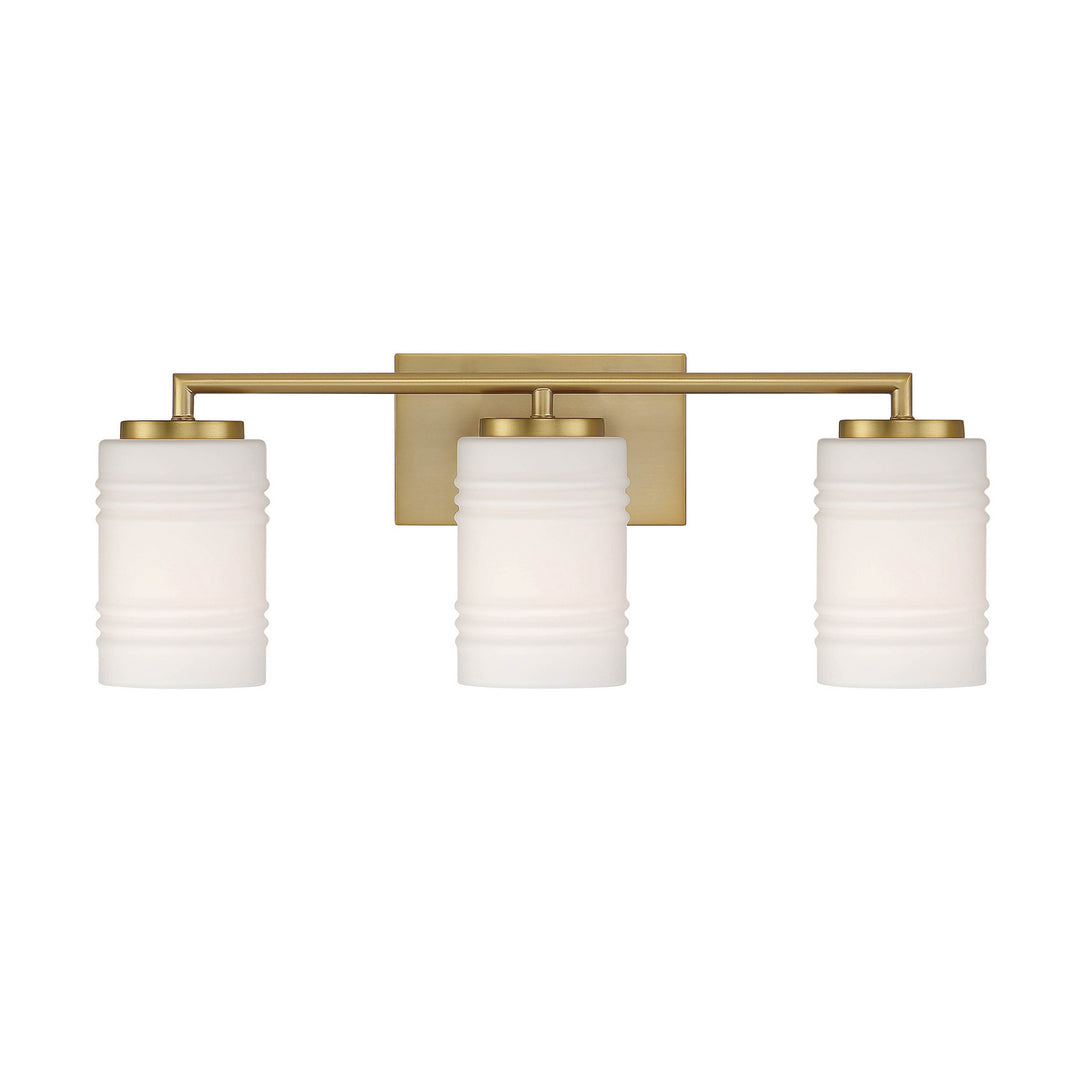 Designers Fountain Leavenworth D257M-3B-BG Bath Vanity Light 24 in. wide - Brushed Gold