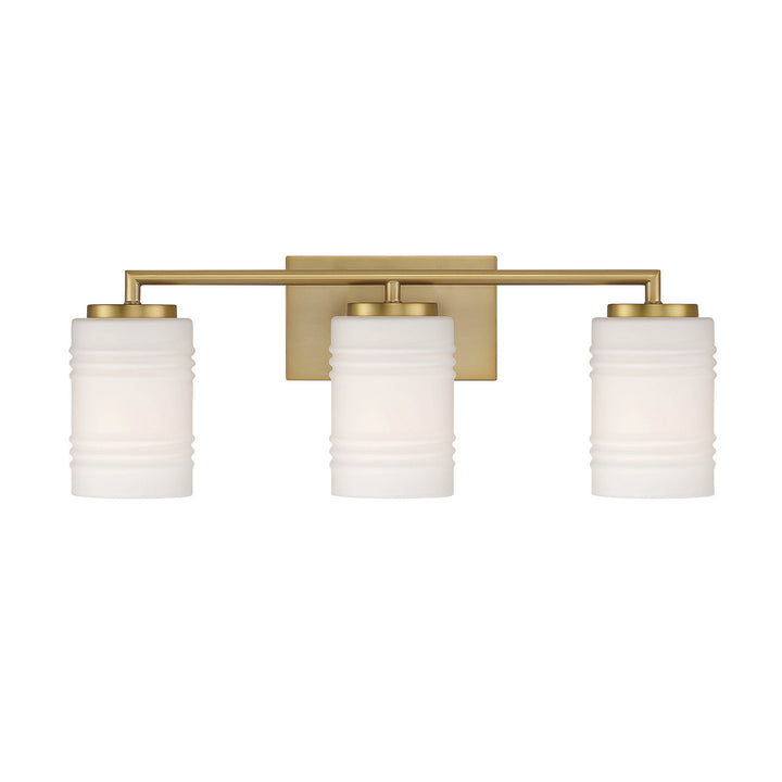 Designers Fountain Leavenworth D257M-3B-BG Bath Vanity Light 24 in. wide - Brushed Gold