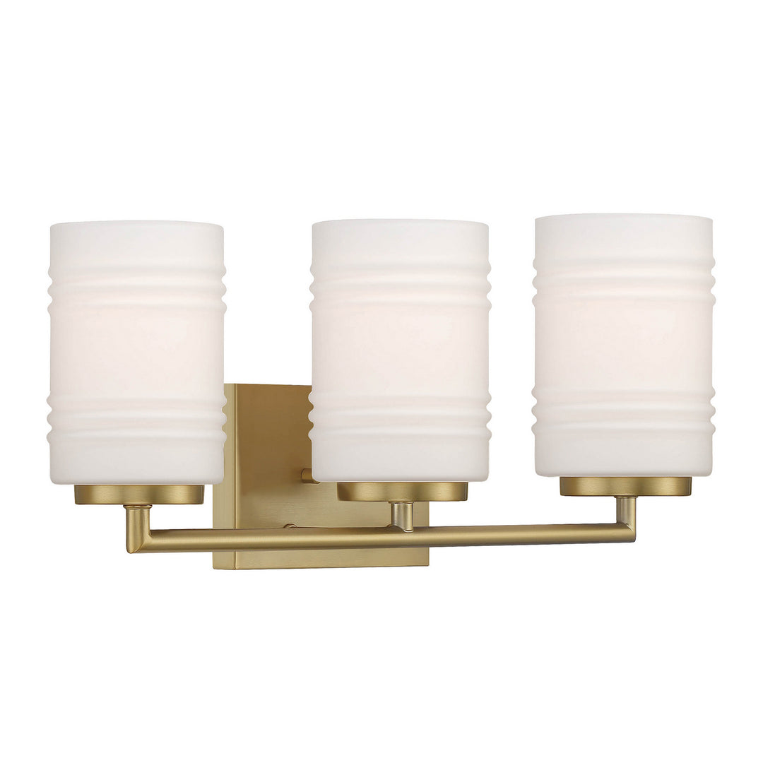 Designers Fountain Leavenworth D257M-3B-BG Bath Vanity Light 24 in. wide - Brushed Gold