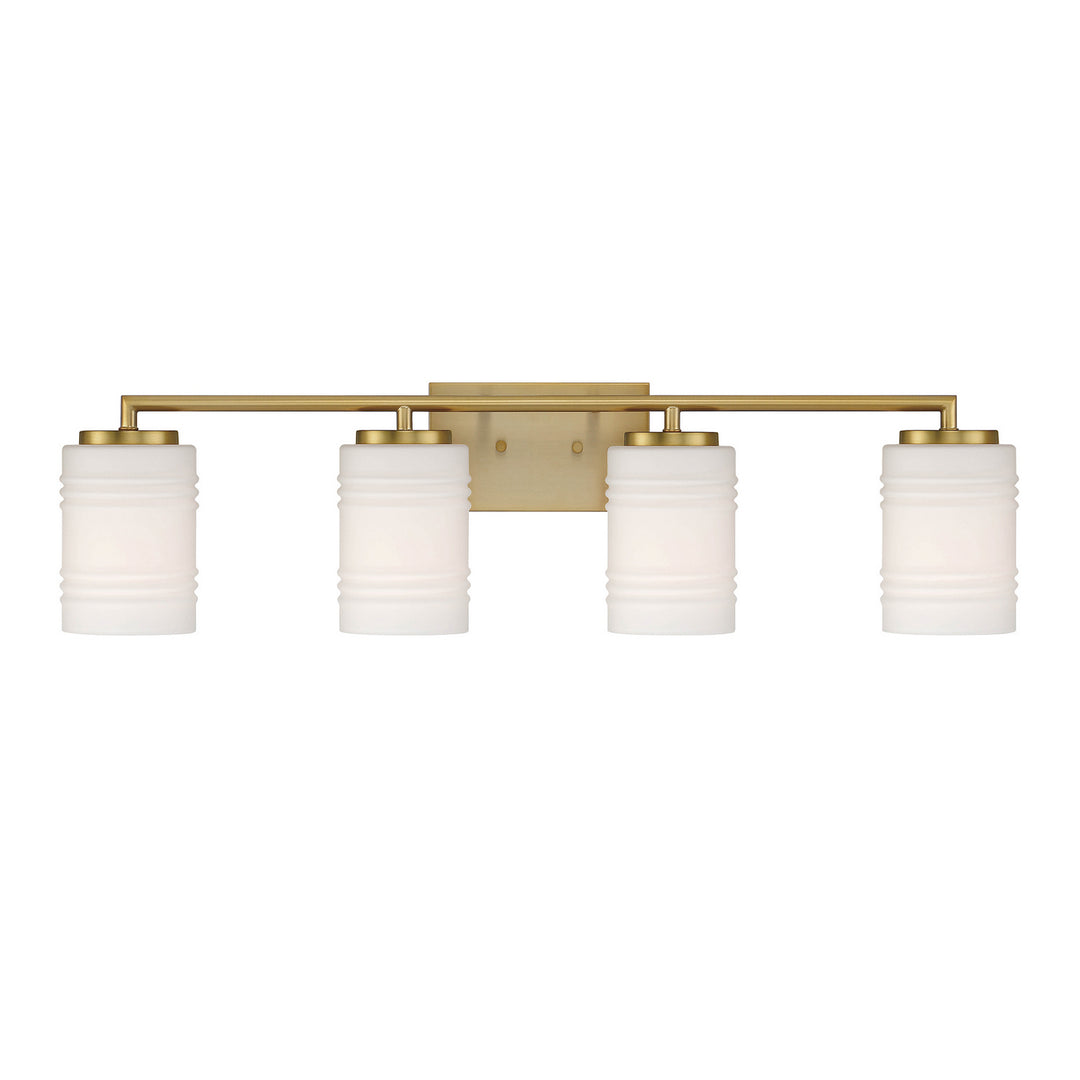 Designers Fountain Leavenworth D257M-4B-BG Bath Vanity Light 33 in. wide - Brushed Gold