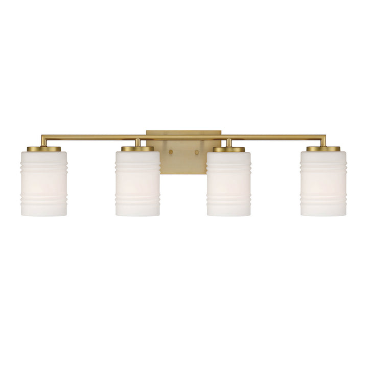 Designers Fountain Leavenworth D257M-4B-BG Bath Vanity Light 33 in. wide - Brushed Gold