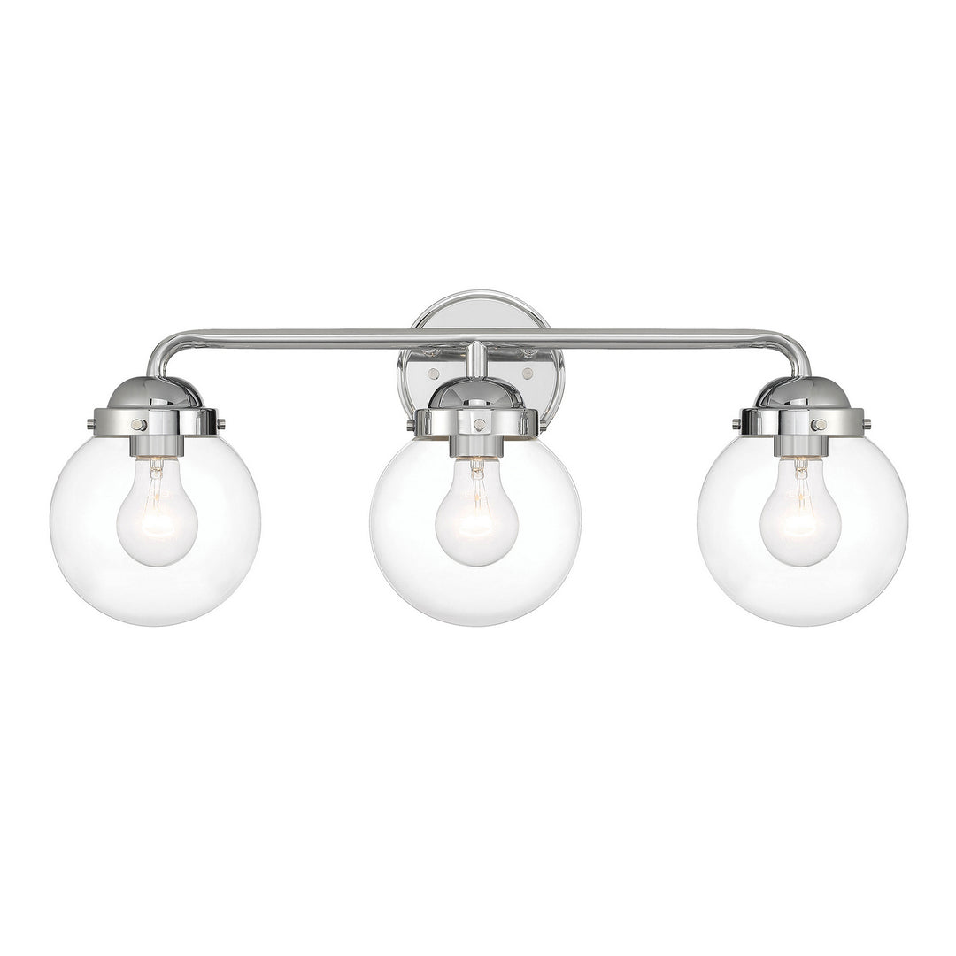 Designers Fountain Knoll 95903-CH Bath Vanity Light 24 in. wide - Chrome