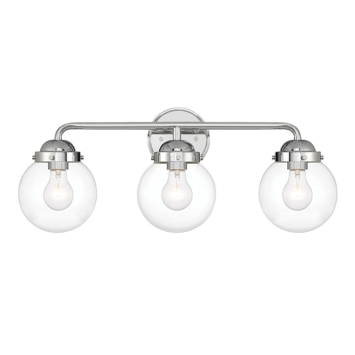 Designers Fountain Knoll 95903-CH Bath Vanity Light 24 in. wide - Chrome