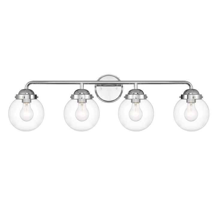 Designers Fountain Knoll 95904-CH Bath Vanity Light 33 in. wide - Chrome