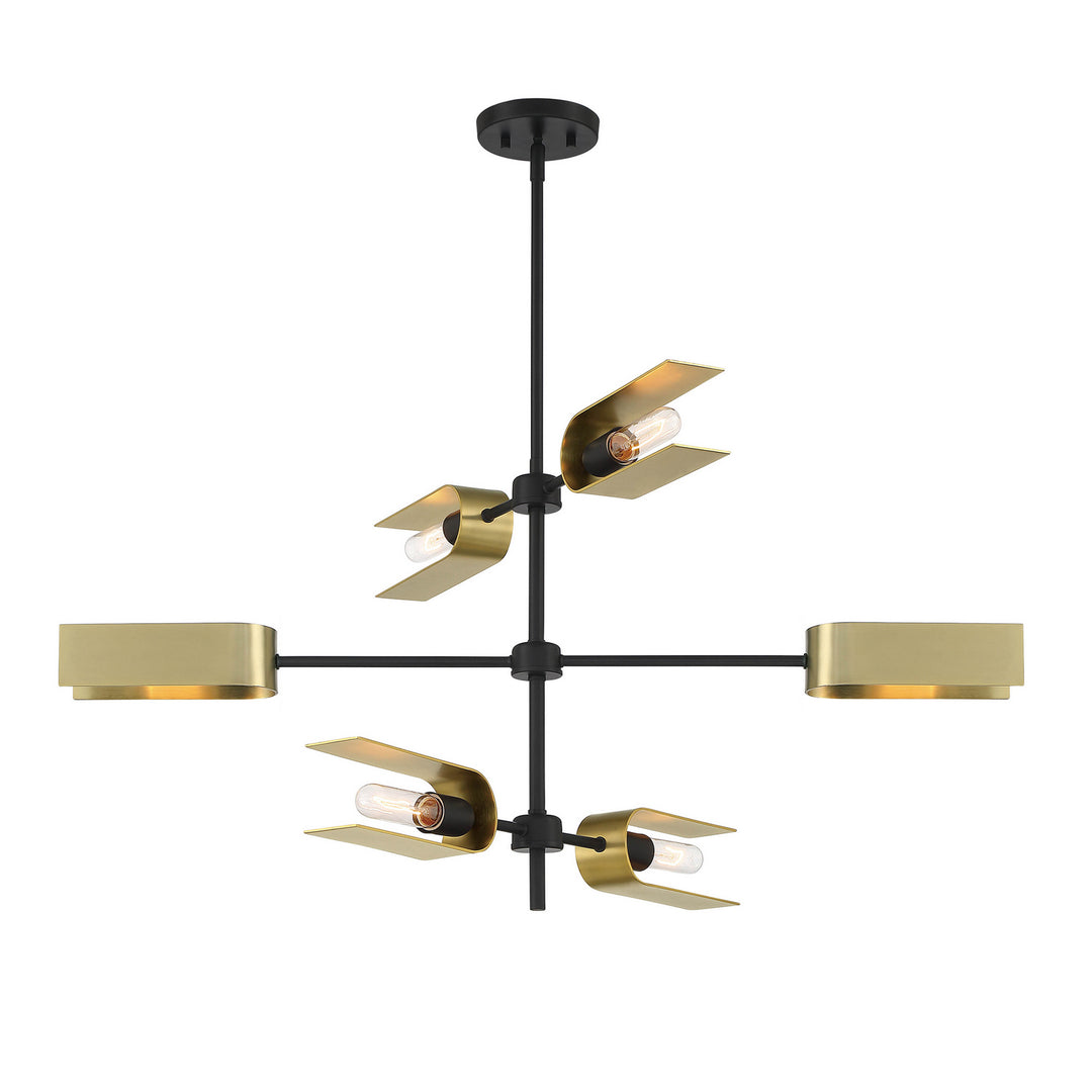 Designers Fountain U Turn D263M-IS-MB Chandelier Light - Matte Black