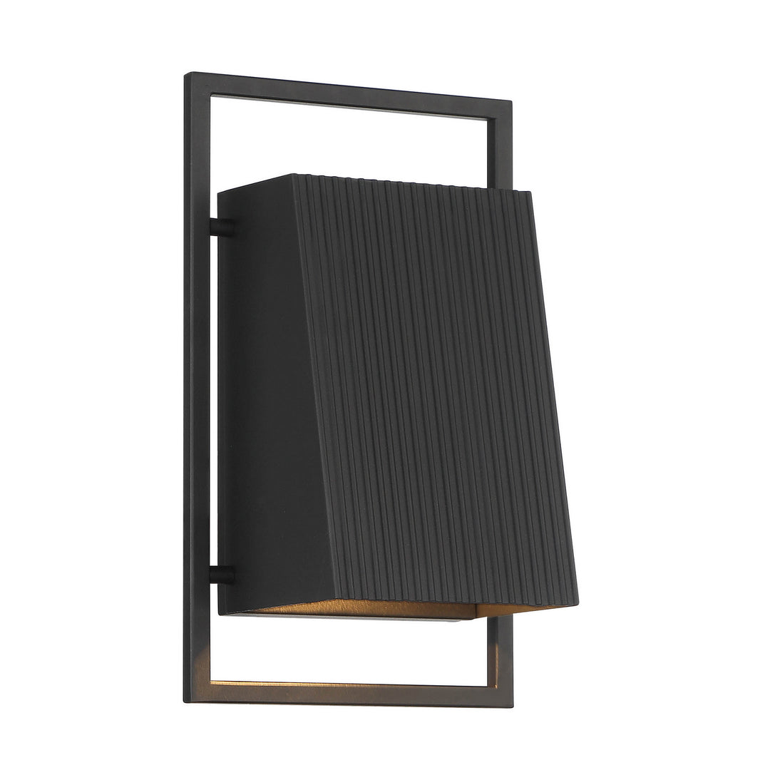 Designers Fountain D261M-8EW-BK Pine Hills One Light Wall Lantern Outdoor Black