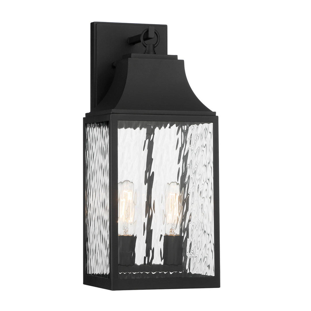 Designers Fountain D265M-8EW-BK Blueberry Trail Two Light Wall Lantern Outdoor Black