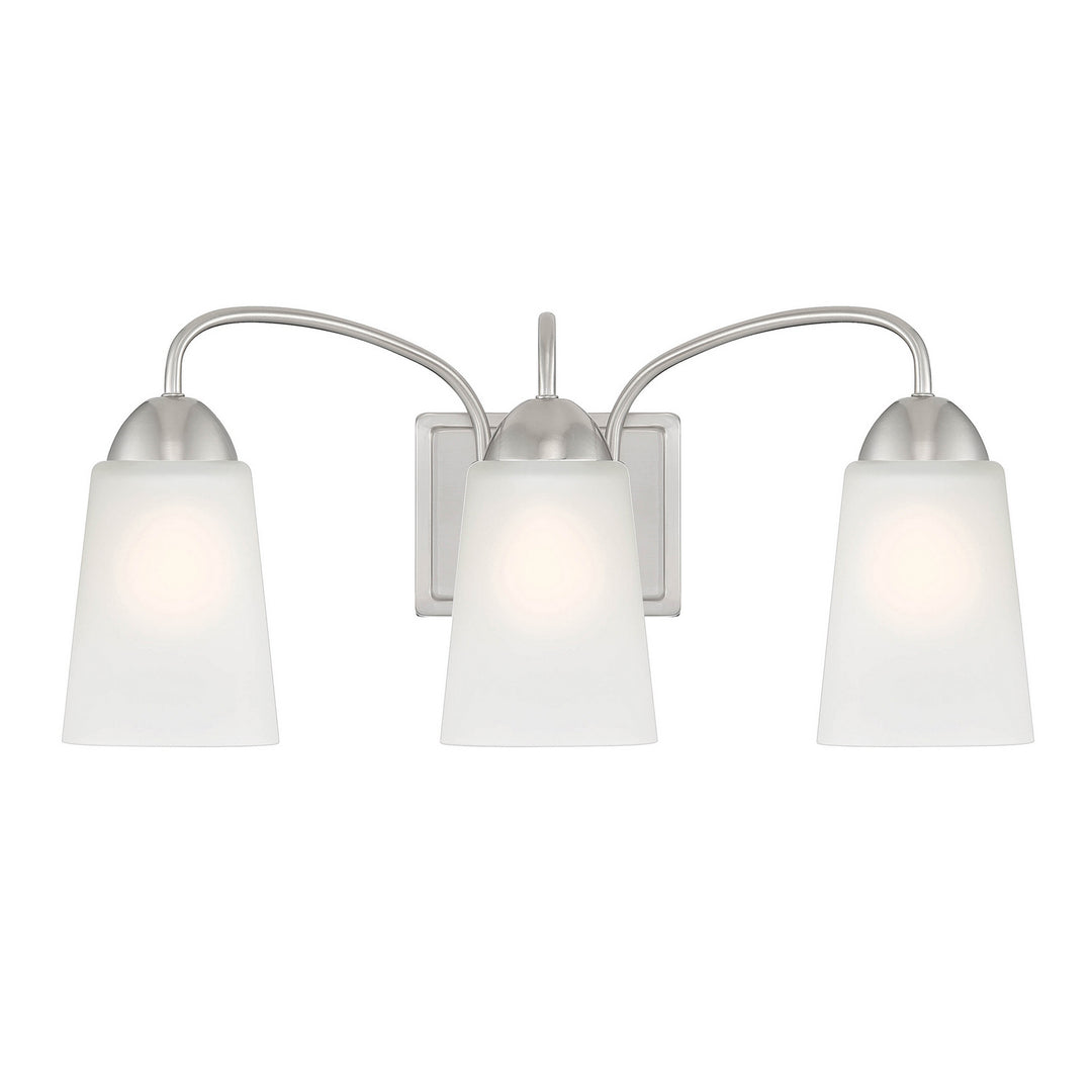 Designers Fountain Malone D267M-3B-BN Bath Vanity Light 21 in. wide - Brushed Nickel