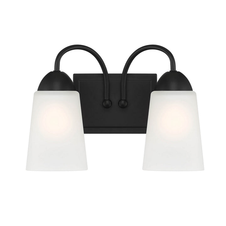 Designers Fountain Malone D267M-2B-MB Bath Vanity Light 13 in. wide - Matte Black