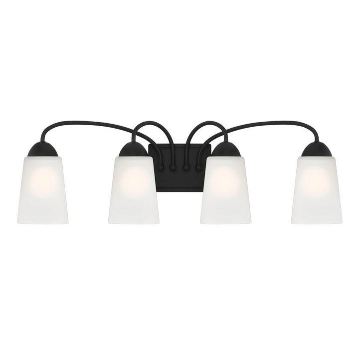 Designers Fountain Malone D267M-4B-MB Bath Vanity Light 29 in. wide - Matte Black