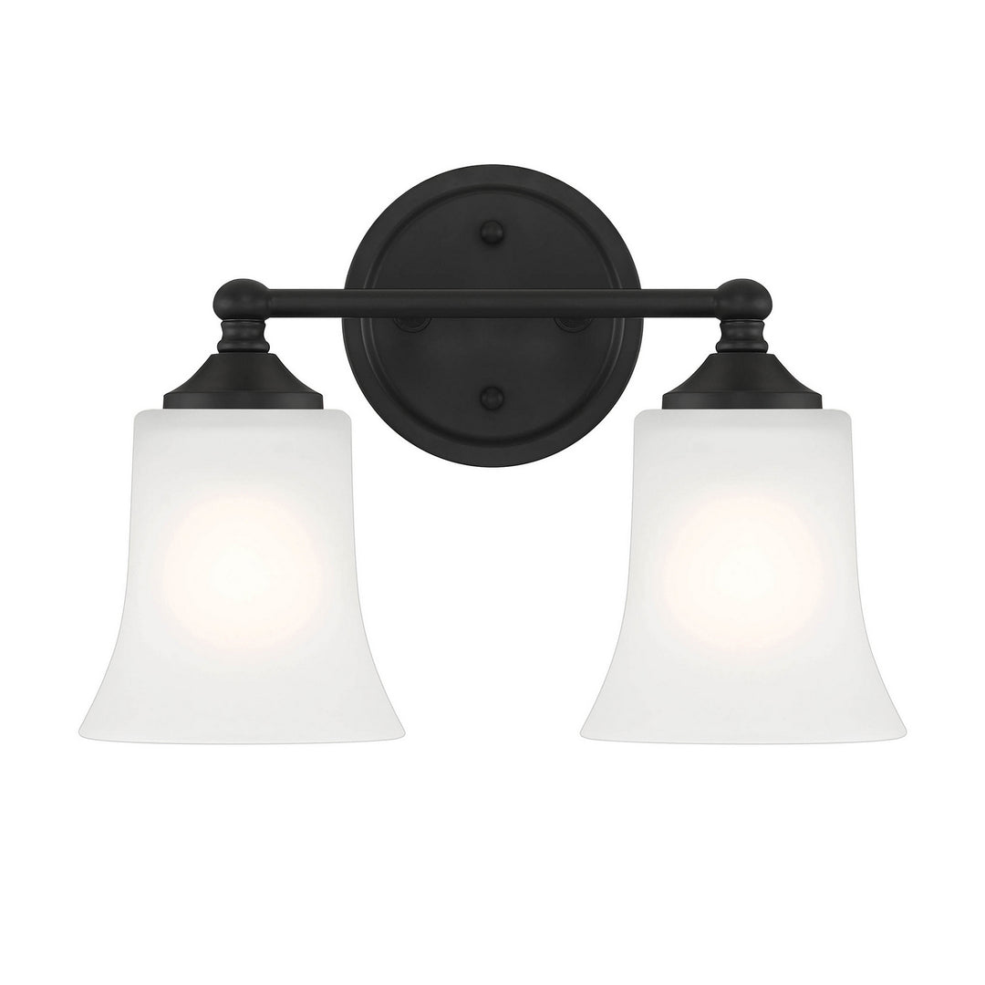 Designers Fountain Bronson D278M-2B-MB Bath Vanity Light 14 in. wide - Matte Black