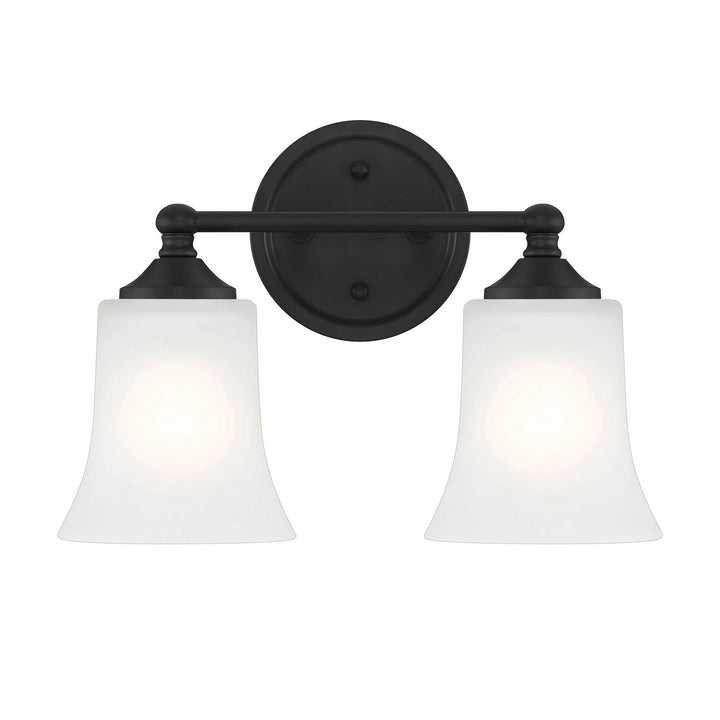 Designers Fountain Bronson D278M-2B-MB Bath Vanity Light 14 in. wide - Matte Black