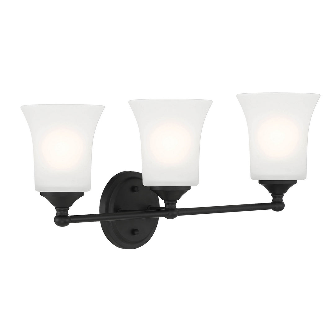 Designers Fountain Bronson D278M-3B-MB Bath Vanity Light 23 in. wide - Matte Black