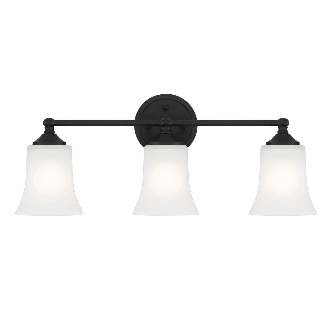 Designers Fountain Bronson D278M-3B-MB Bath Vanity Light 23 in. wide - Matte Black