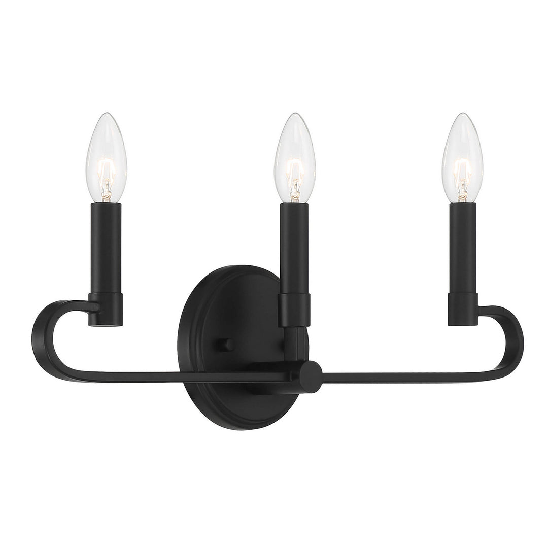 Designers Fountain Summit D269C-3B-MB Bath Vanity Light 20 in. wide - Matte Black