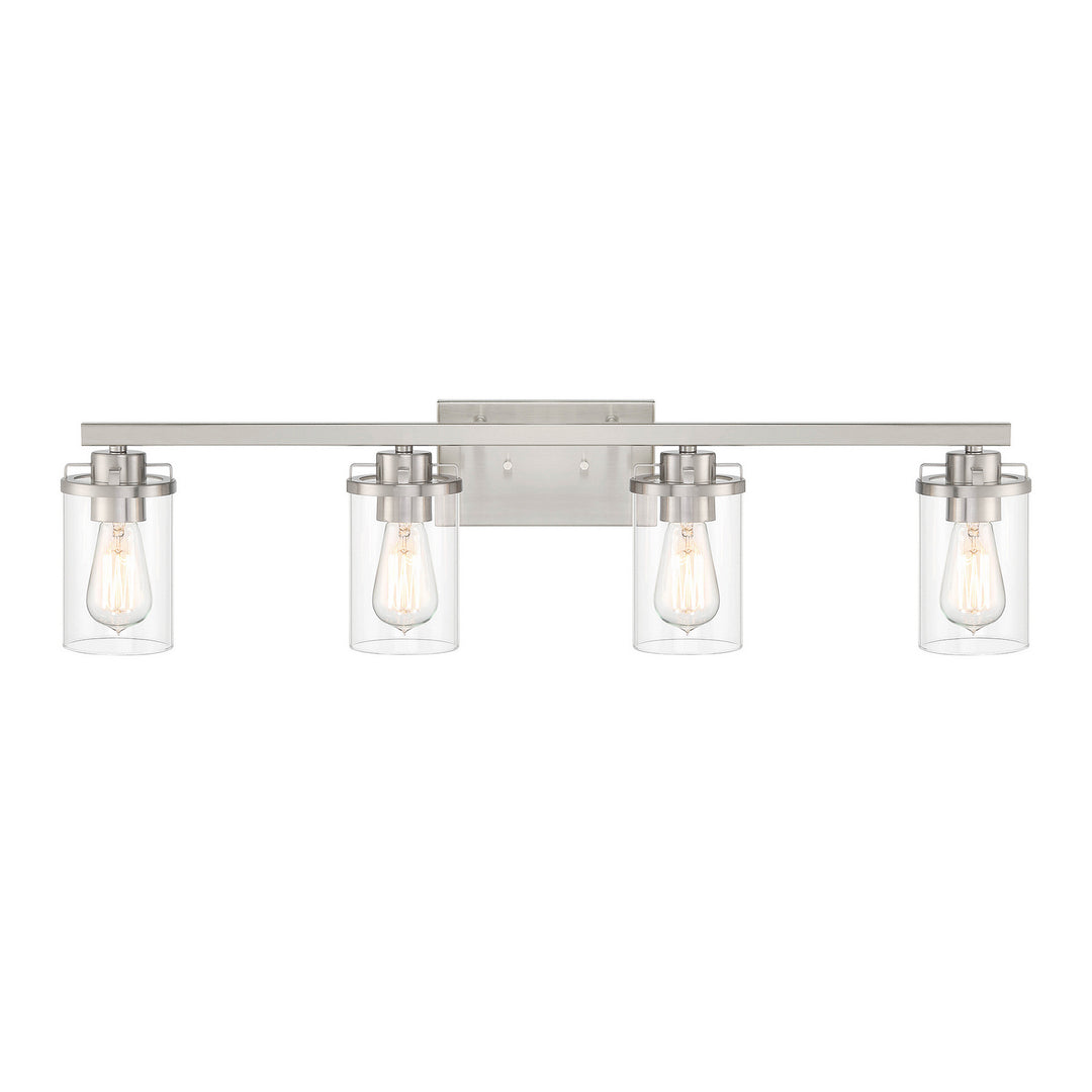 Designers Fountain Jedrek 93304-BN Bath Vanity Light 34 in. wide - Brushed Nickel