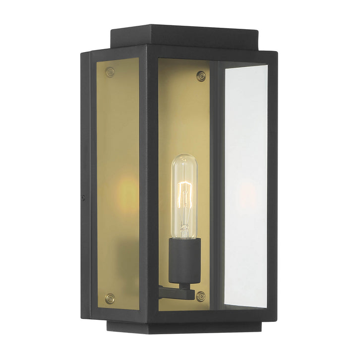 Designers Fountain D275M-7EW-BK Twilight One Light Wall Lantern Outdoor Black