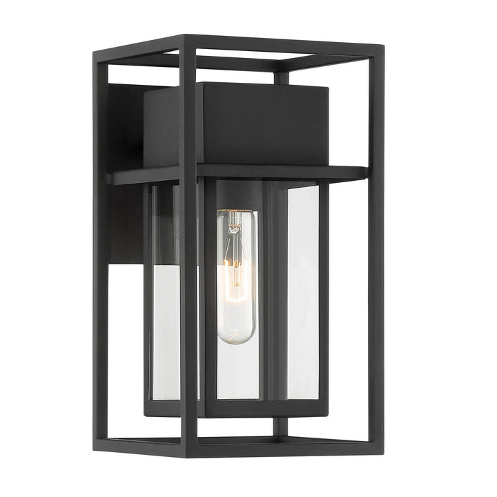 Designers Fountain D277M-6EW-BK Burton One Light Wall Lantern Outdoor Black