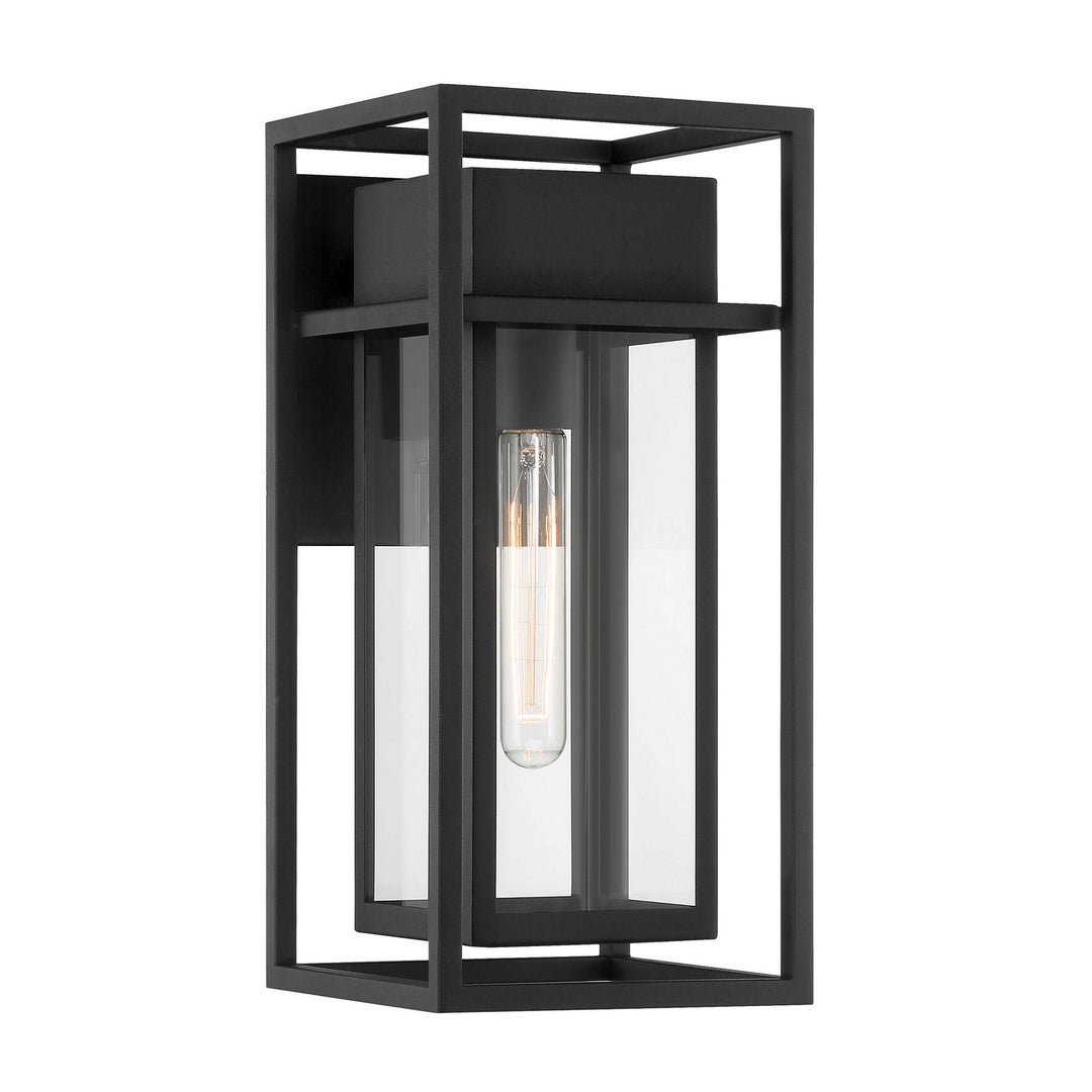 Designers Fountain D277M-7EW-BK Burton One Light Wall Lantern Outdoor Black