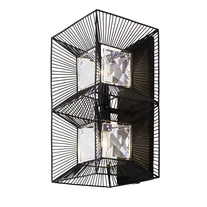 Varaluz Arcade 366W02CB Wall Sconce Light - Carbon