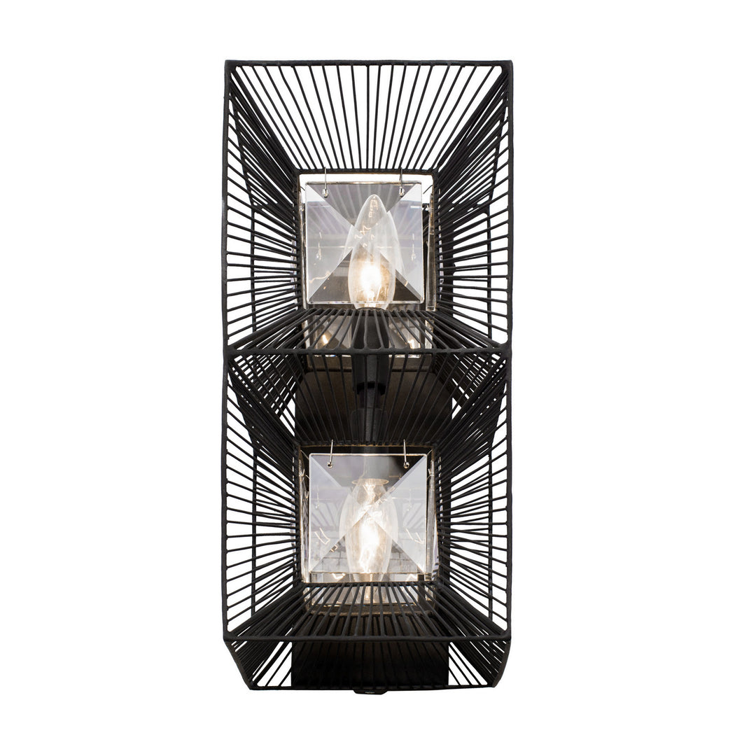Varaluz Arcade 366W02CB Wall Sconce Light - Carbon