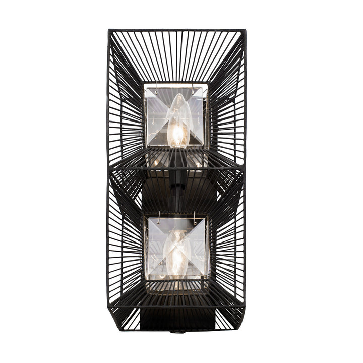 Varaluz Arcade 366W02CB Wall Sconce Light - Carbon