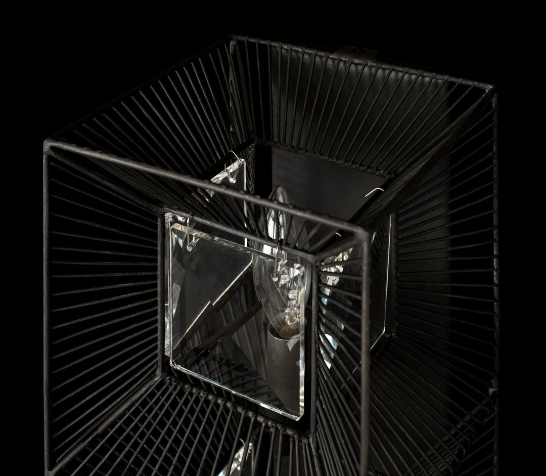Varaluz Arcade 366W03CB Wall Sconce Light - Carbon