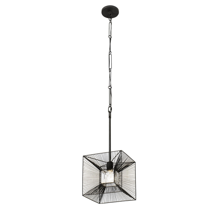 Varaluz Arcade 366P01CB Pendant Light - Carbon