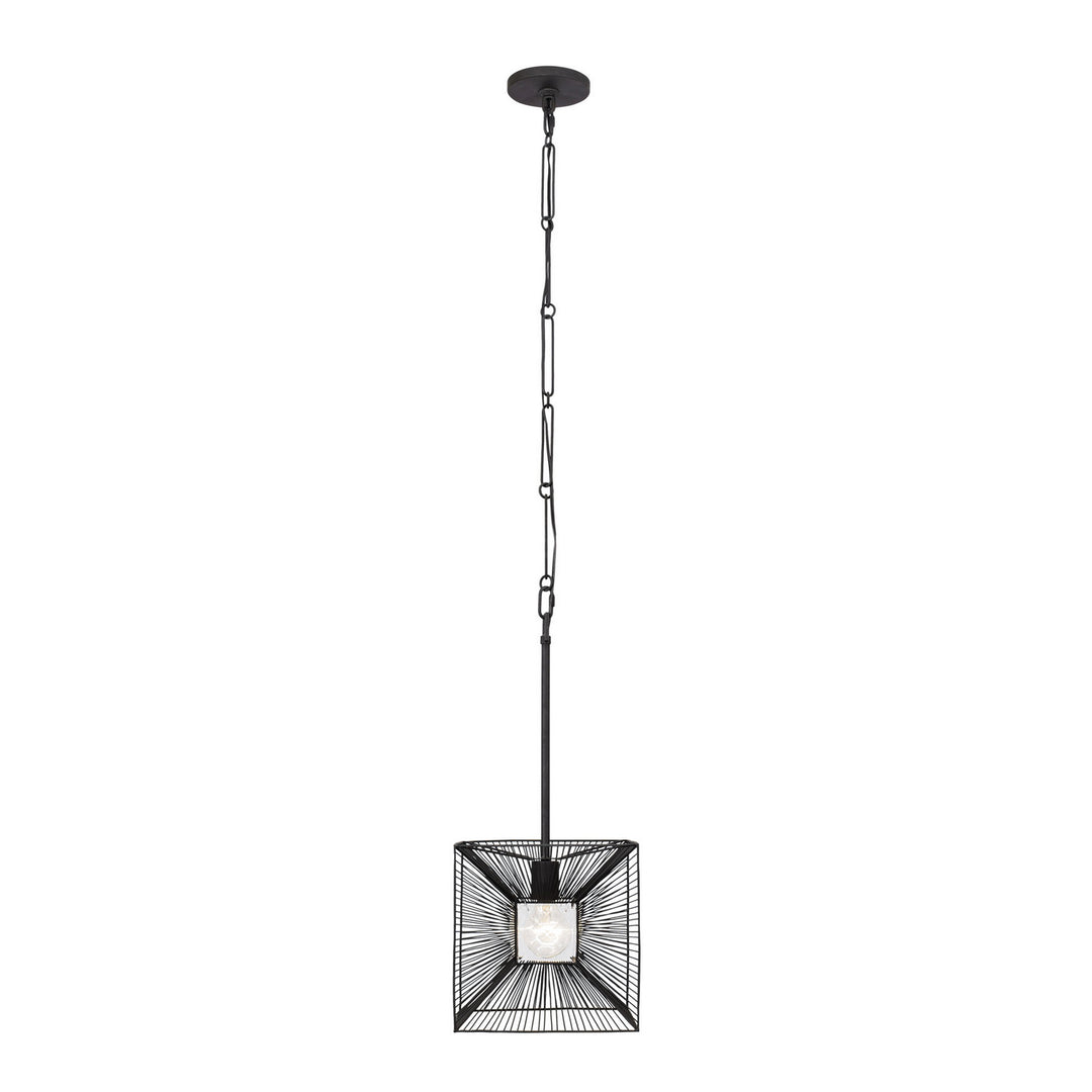 Varaluz Arcade 366P01CB Pendant Light - Carbon