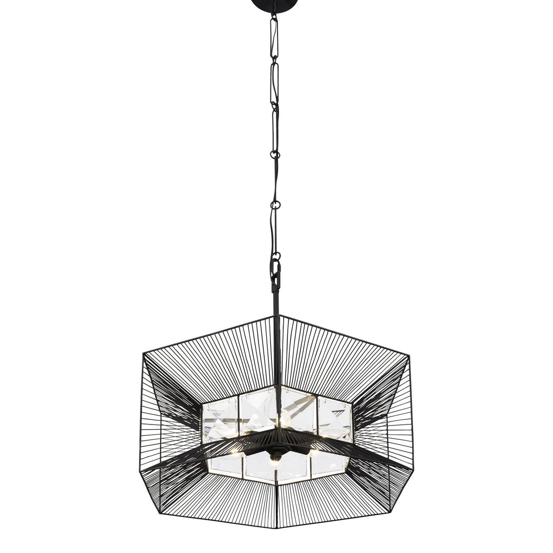 Varaluz Arcade 366P06CB Pendant Light - Carbon