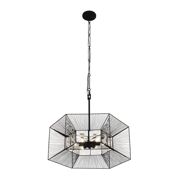 Varaluz Arcade 366P06CB Pendant Light - Carbon