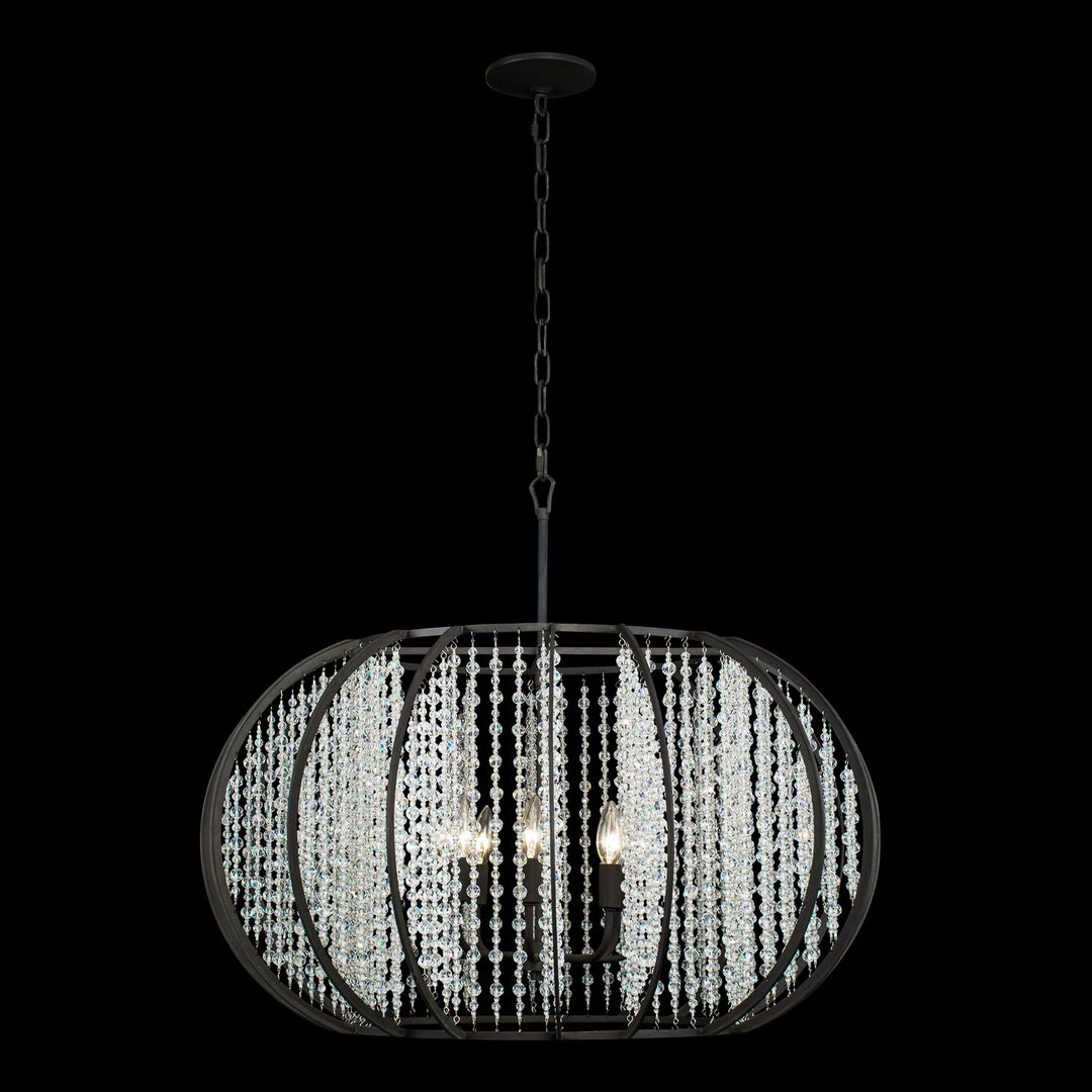 Varaluz Caesar 367P08CB Chandelier Light - Carbon